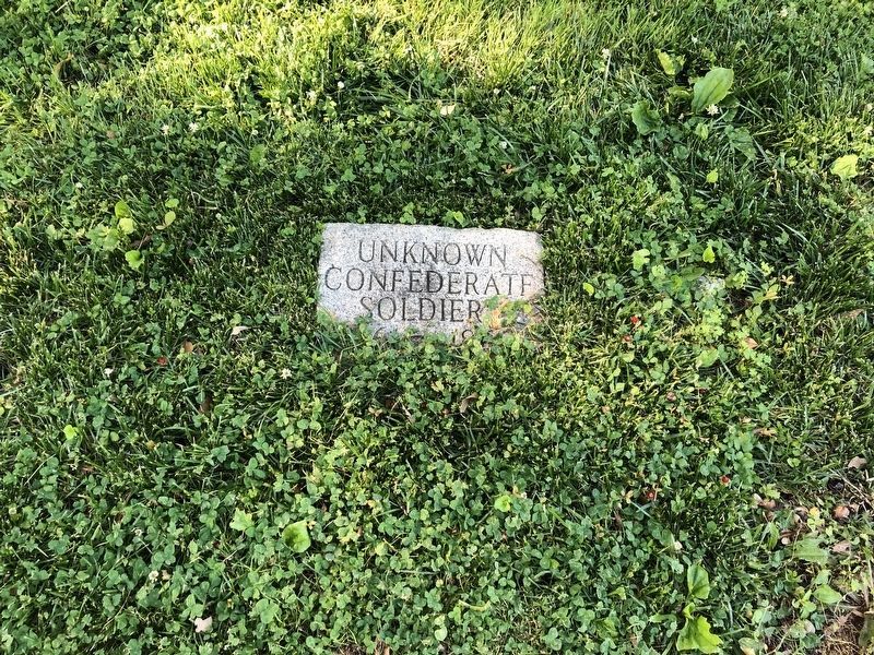 Unknown Confederate Soldier Grave Marker. Click for full size. Unknown Confederate Soldier Grave Marker image. Click for full size.