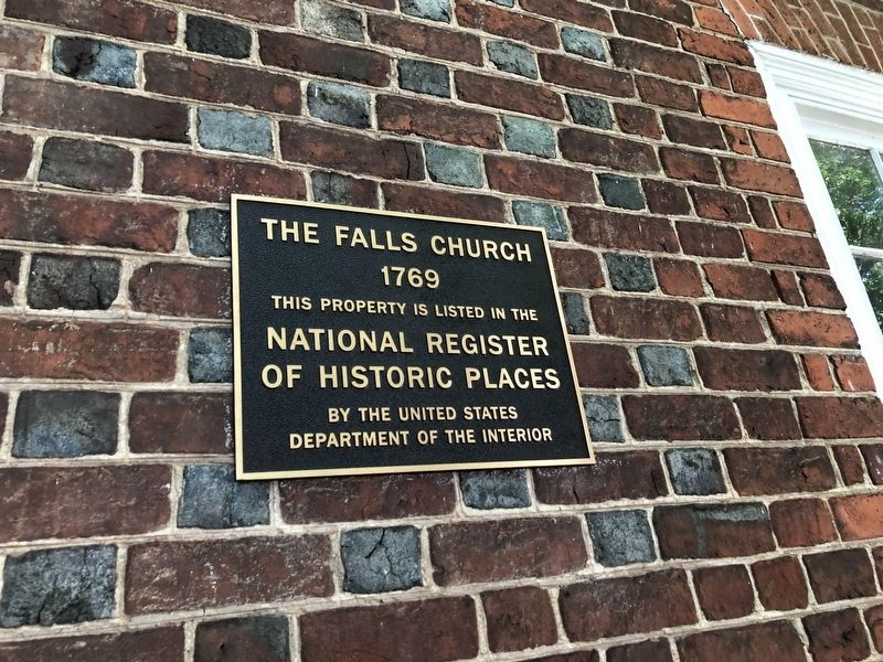 National Register of Historic Places plaque on the church. Click for full size. National Register of Historic Places plaque on the church image. Click for full size.