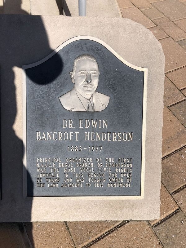 Dr. Edwin Bancroft Henderson Marker. Click for full size. Dr. Edwin Bancroft Henderson Marker image. Click for full size.