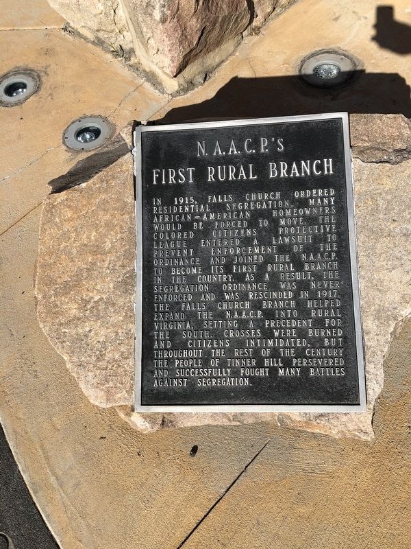 N.A.A.C.P.'s First Rural Branch Marker image. Click for full size.