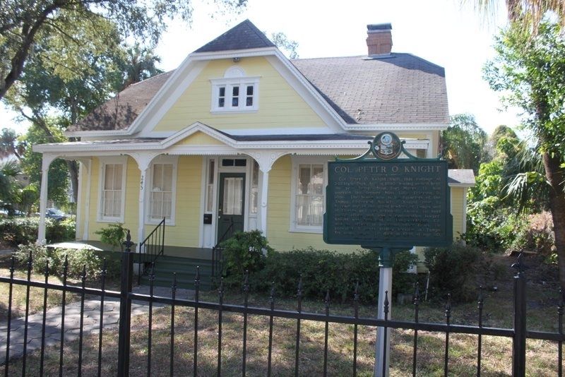 Col. Peter O. Knight House and Marker image. Click for full size.