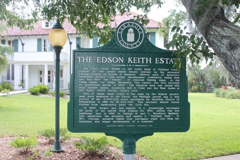 The Edson Keith Estate Marker Side 1 image. Click for full size.