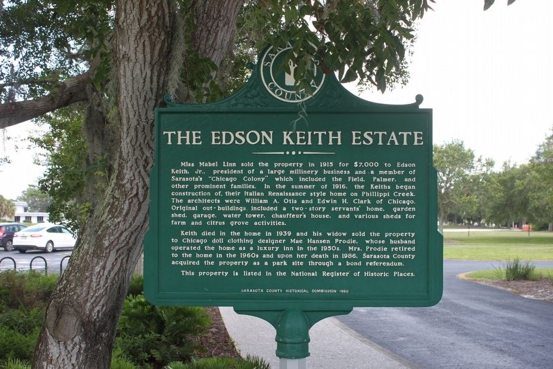 The Edson Keith Estate Marker Side 2 image. Click for full size.