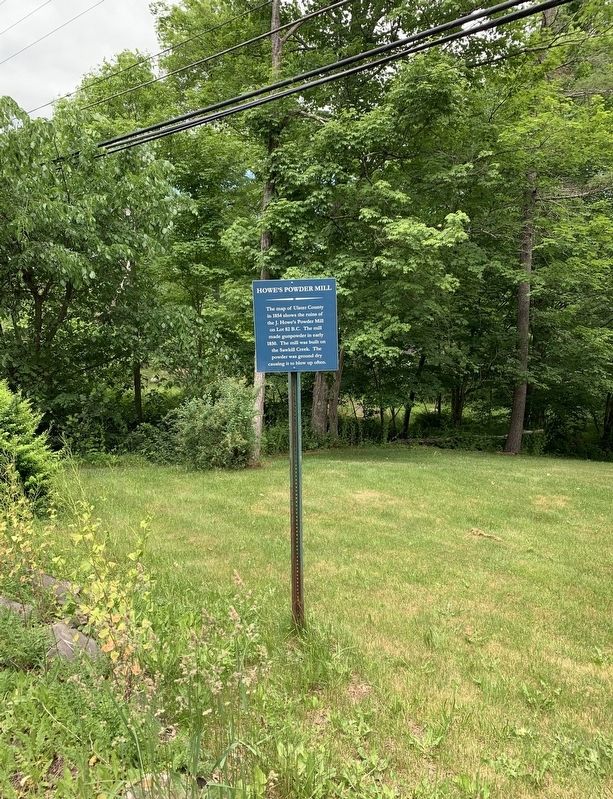 Howe’s Powder Mill Marker image. Click for full size.