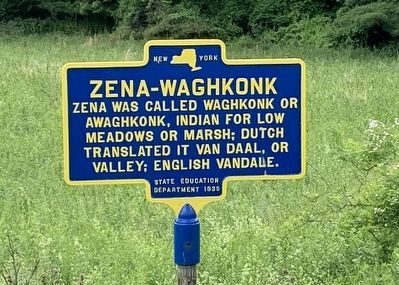 Zena - Waghkonk Marker. Click for full size. Zena - Waghkonk Marker image. Click for full size.