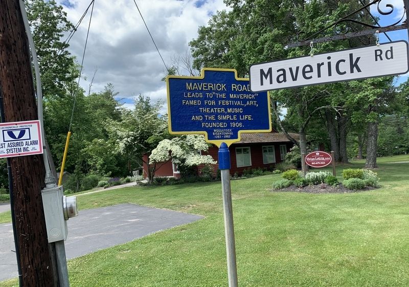Maverick Road Marker image. Click for full size.