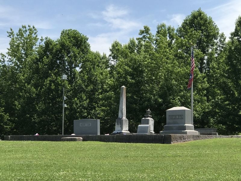 Horton's grave at the nearby Wilhoite Cemetery image. Click for full size.