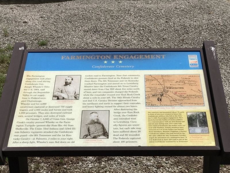 Farmington Engagement Marker. Click for full size. Farmington Engagement Marker image. Click for full size.