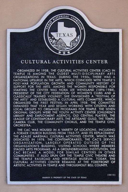 Cultural Activities Center Marker image. Click for full size.
