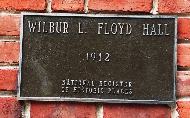 Floyd Hall National Register of Historic Places Plaque image. Click for full size.