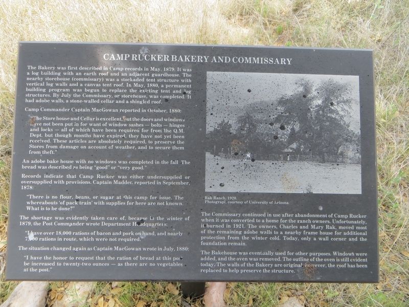 Camp Rucker Bakery and Commissary Marker image. Click for full size.