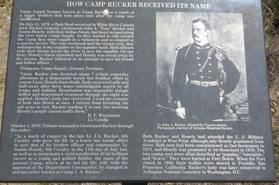 How Camp Rucker received its Name Marker image. Click for full size.