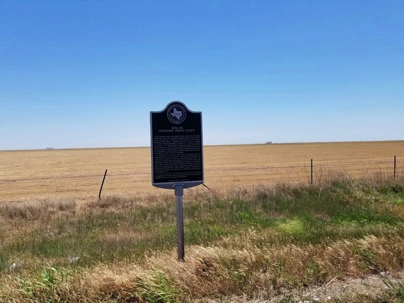 Site of Historic Drift Fence Marker. Click for full size. Site of Historic Drift Fence Marker image. Click for full size.