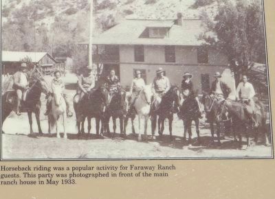 <i>Photo on</i> Faraway Ranch Marker. Click for full size. <i>Photo on</i> Faraway Ranch Marker image. Click for full size.