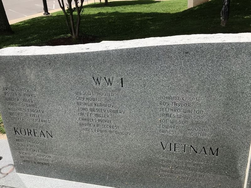 Marshall County Veterans Memorial image. Click for full size.