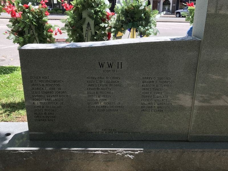 Marshall County Veterans Memorial image. Click for full size.