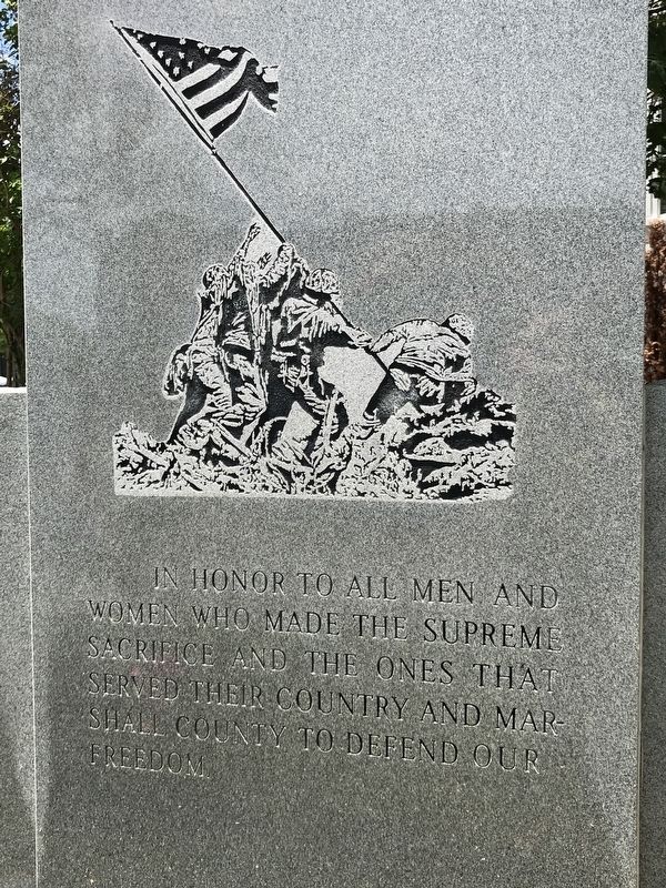 Marshall County Veterans Memorial image. Click for full size.