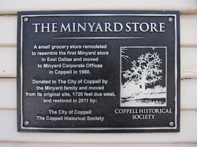 The Minyard Store Marker image. Click for full size.