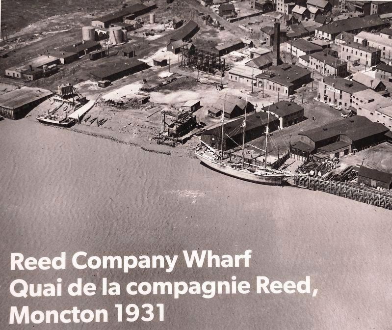 Marker detail: Reed Company Wharf /<br>Quai de la compagnie Reed image. Click for full size.