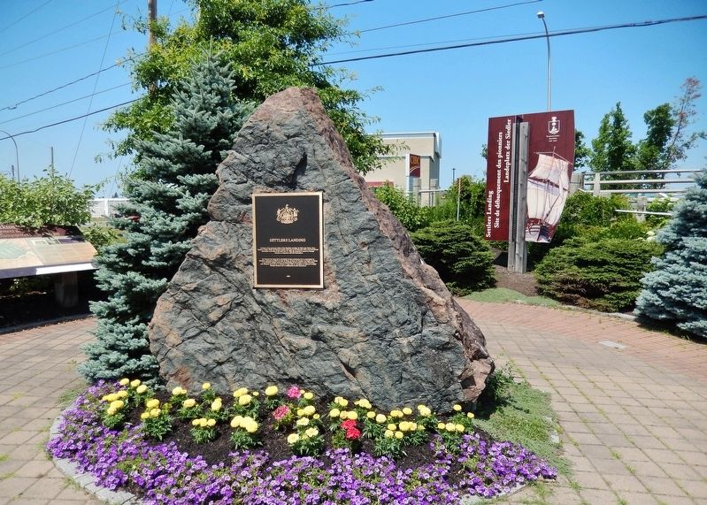 Settlers Landing Marker. Click for full size. Settlers Landing Marker image. Click for full size.
