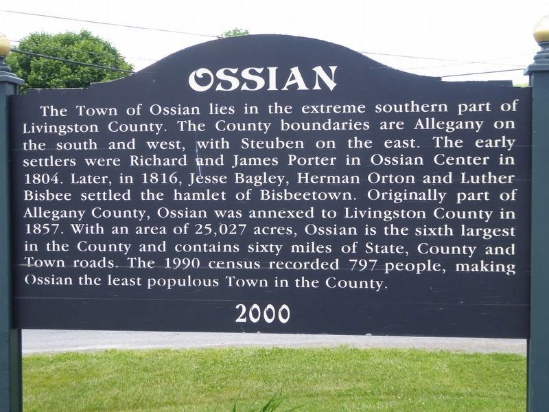 Near Ossian Center Marker location image. Click for full size.