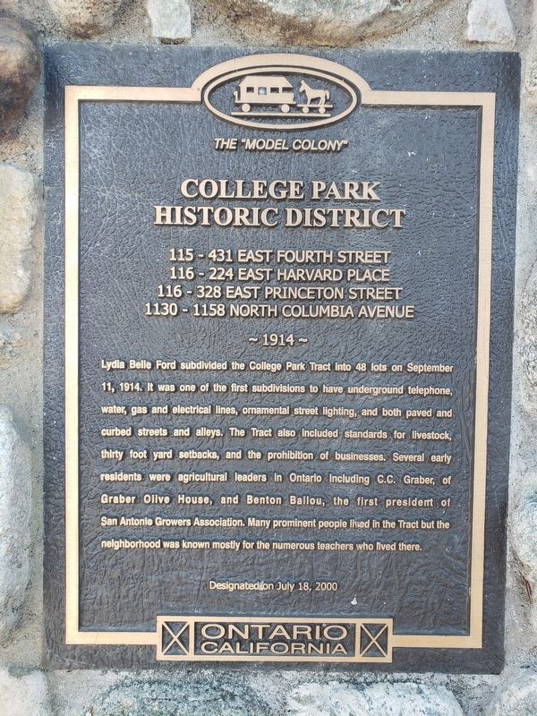 College Park Historic District Marker image. Click for full size.