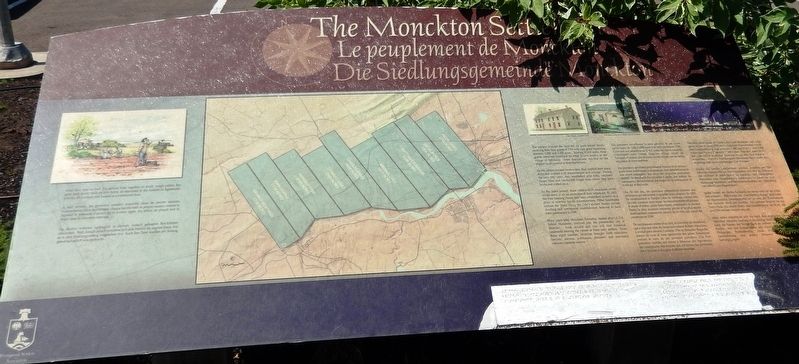 The Moncton Settlement Marker image. Click for full size.