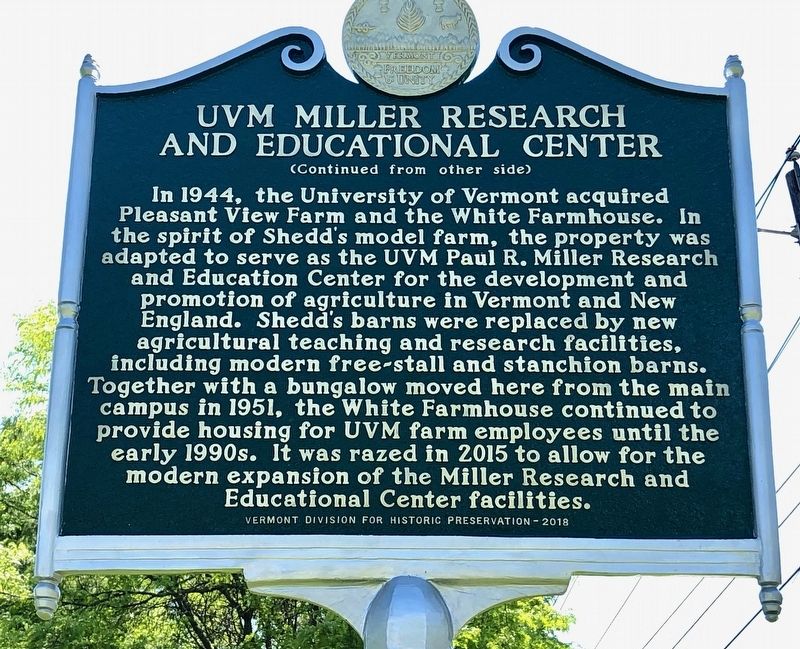 UVM Miller Research and Educational Center image. Click for full size.