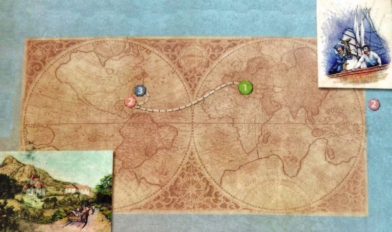 Marker detail: Journey / Voyage / Reise image. Click for full size.