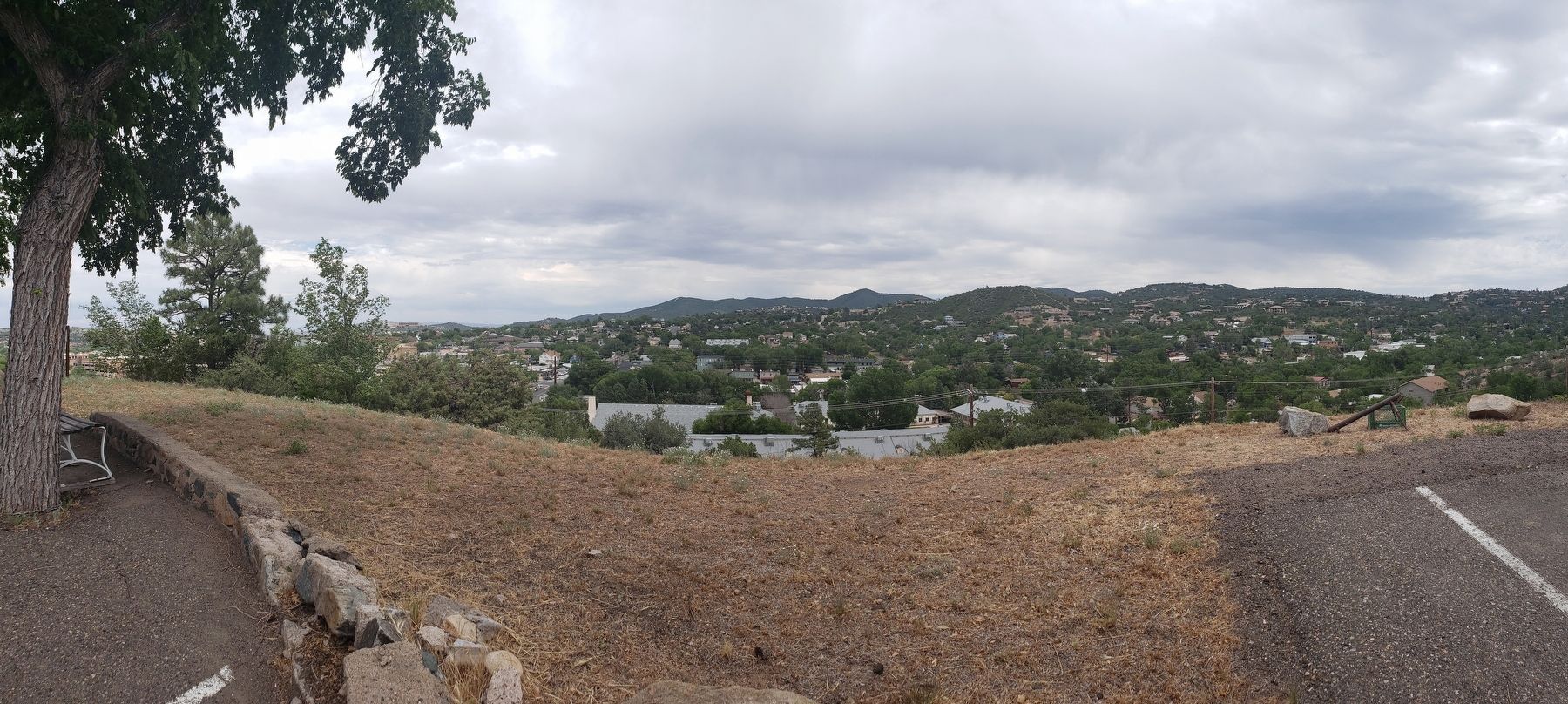 A panoramic view of the surrounding area from the Arizona Pioneers' Home image. Click for full size.