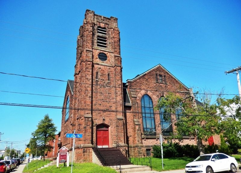 First Moncton United Baptist Church (<i>east elevation</i>) image. Click for full size.