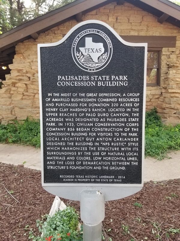 Palisades State Park Concession Building Marker image. Click for full size.