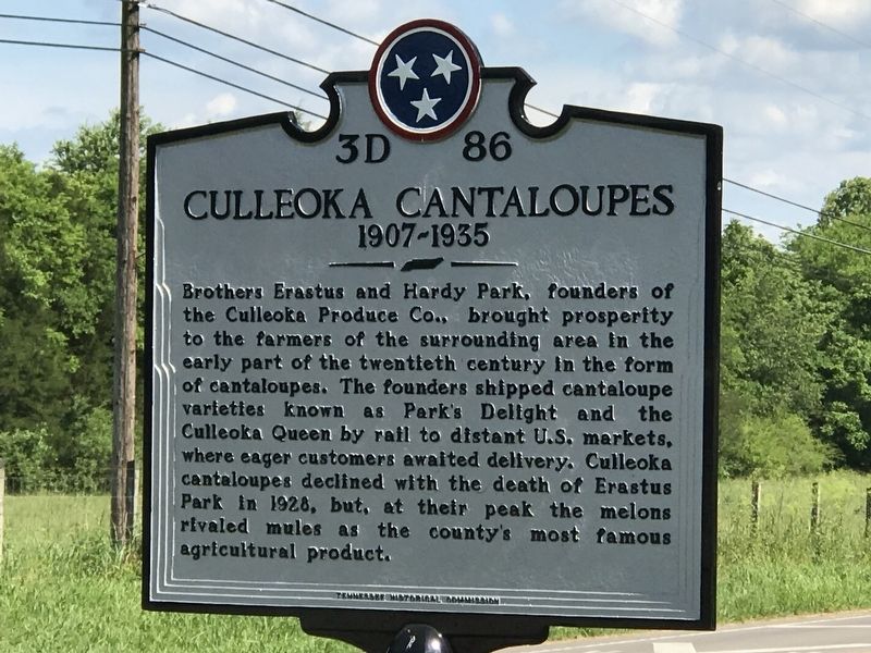 Culleoka Cantaloupes Marker image. Click for full size.
