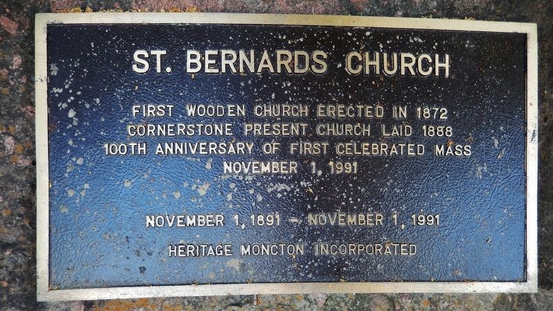 St. Bernards Church Marker image. Click for full size.