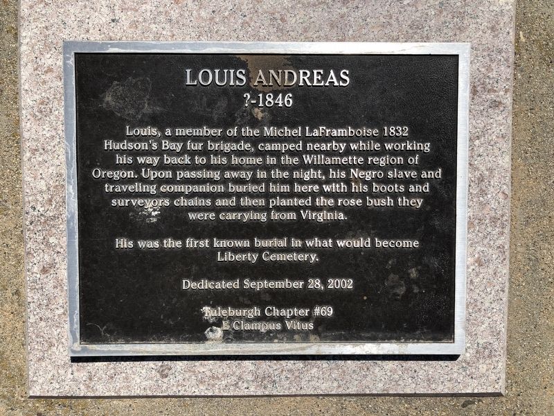 Louis Andreas Marker image. Click for full size.