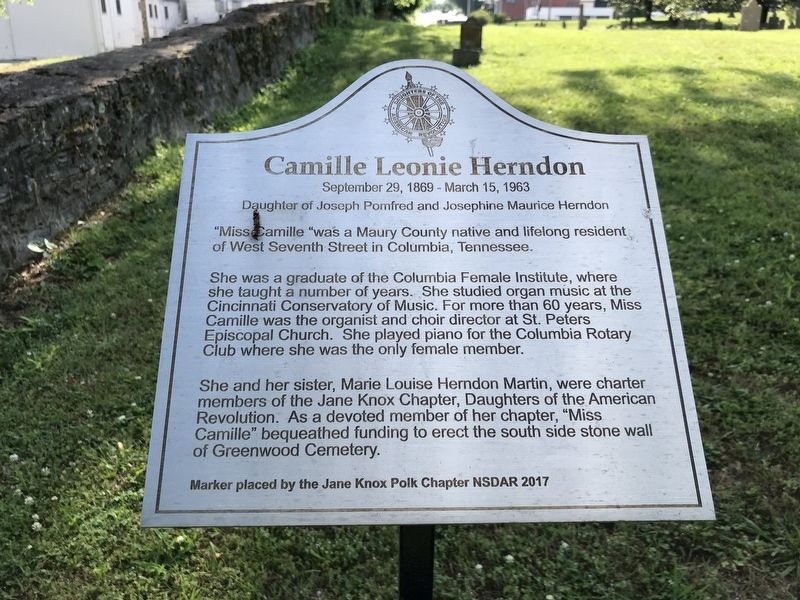 Camille Leonie Herndon Marker image. Click for full size.