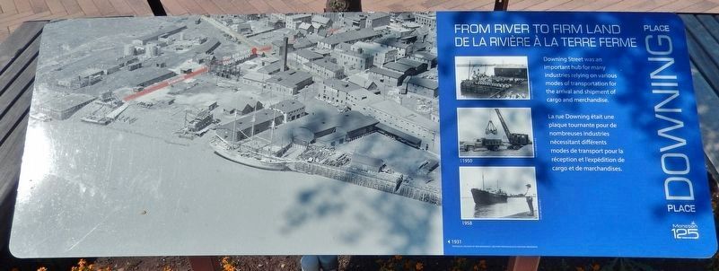 From River to Firm Land /<br>De la rivi�re � la terre ferme Marker image. Click for full size.