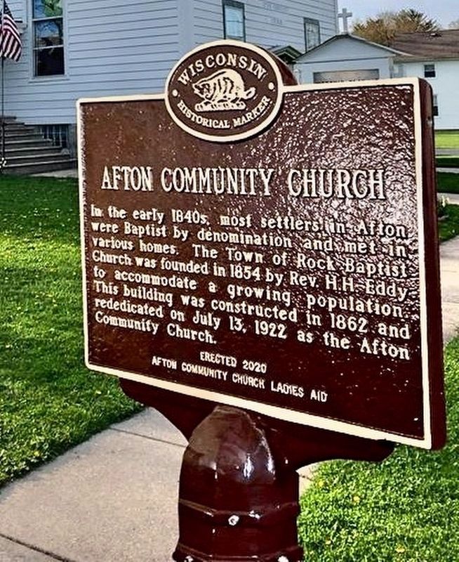 Afton Community Church Marker image. Click for full size.