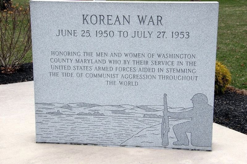 Washington County Korean War Memorial marker image. Click for full size.