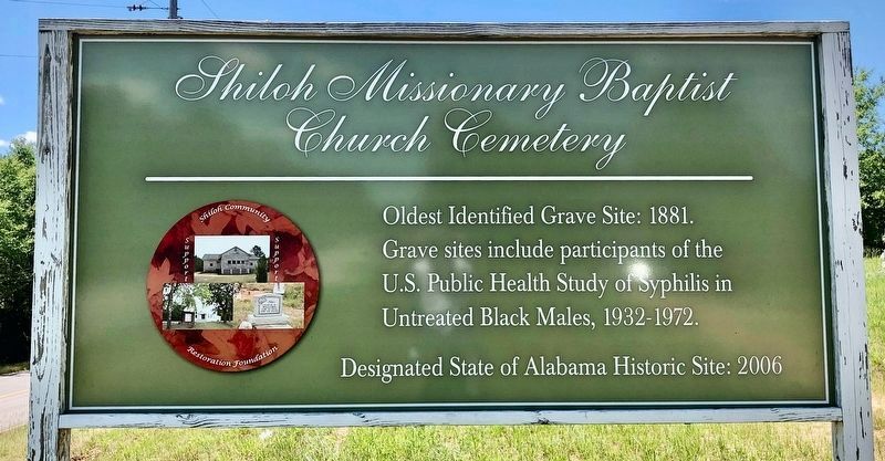Shiloh Missionary Baptist Church Cemetery Marker image. Click for full size.