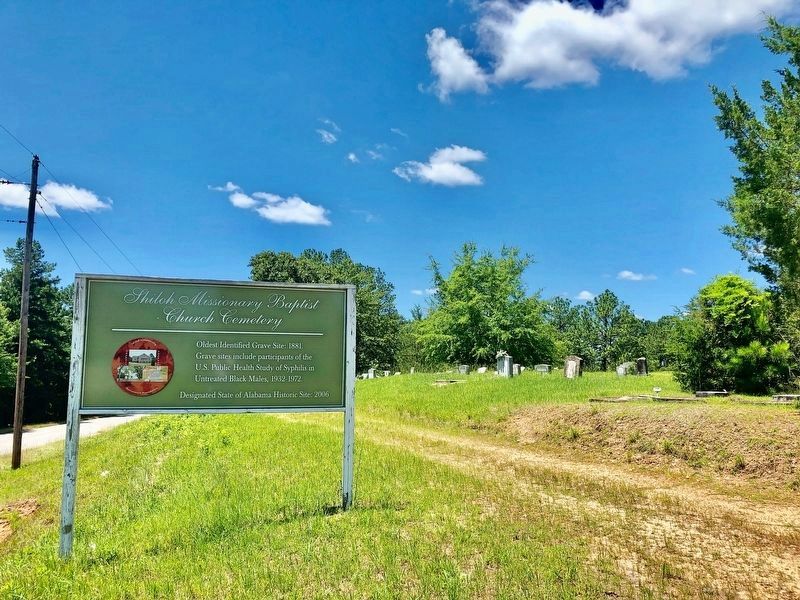 Shiloh Missionary Baptist Church Cemetery and marker image. Click for full size.