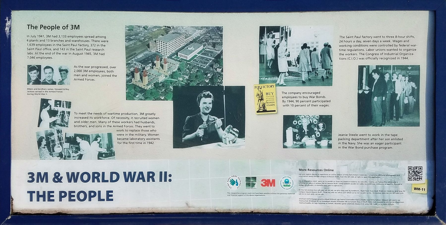 3M & World War II: The People marker image. Click for full size.