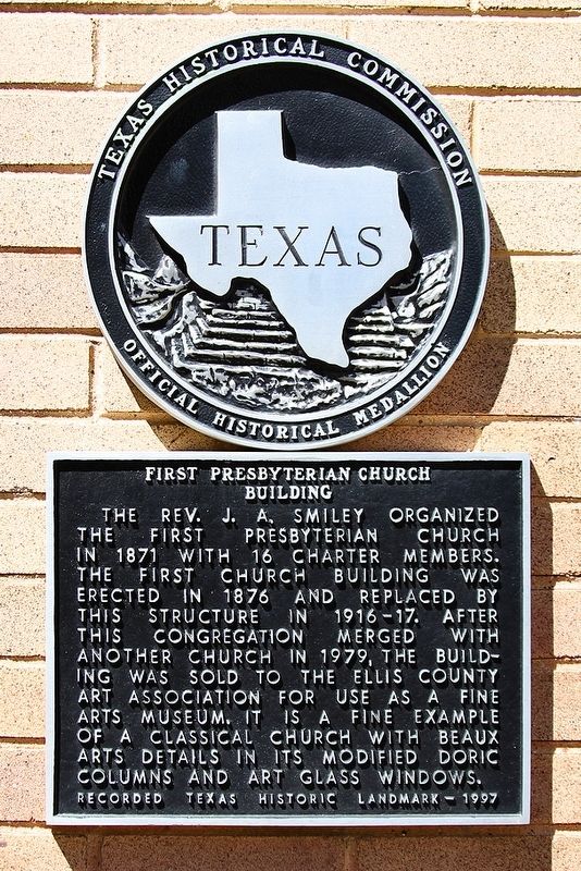 First Presbyterian Church Building Marker. Click for full size. First Presbyterian Church Building Marker image. Click for full size.