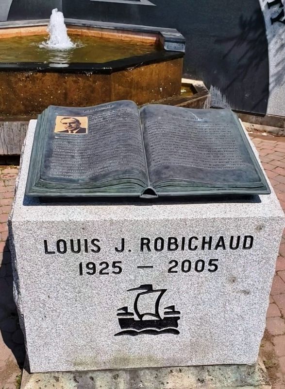 Louis J. Robichaud Monument image. Click for full size.
