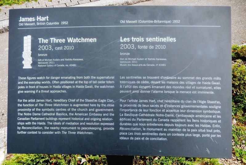 The Three Watchmen / Les trois sentinelles Marker image. Click for full size.