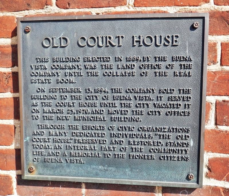 Old Court House Marker image. Click for full size.