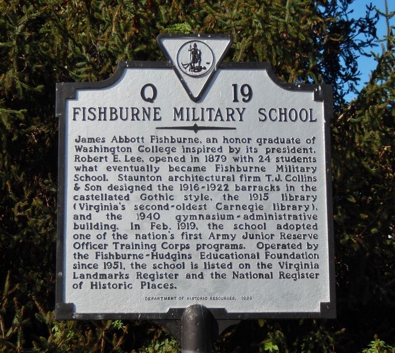 Fishburne Military School Marker image. Click for full size.