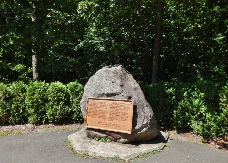 La Roche � Mailhot / Mailhot's Stone Marker image. Click for full size.