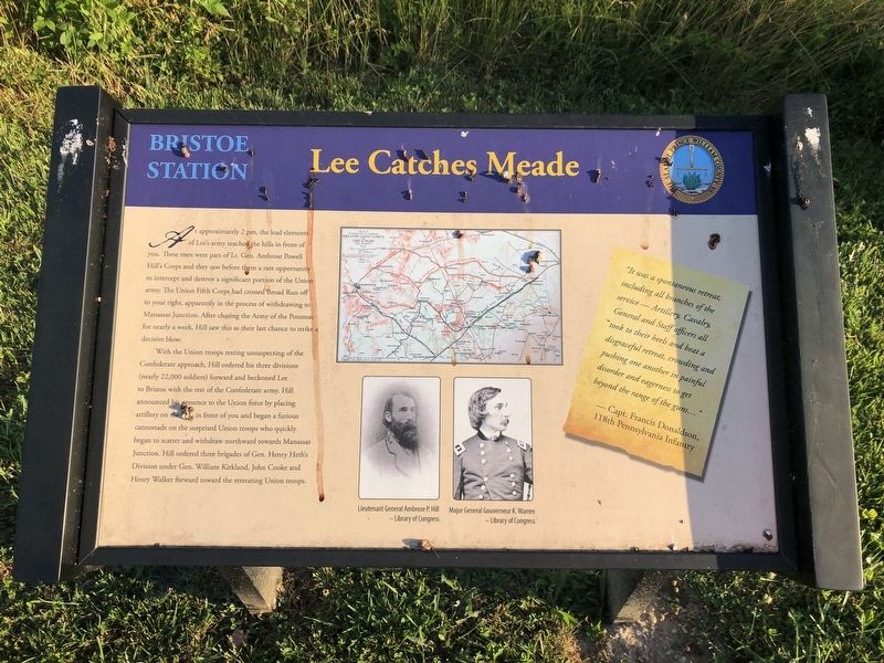 Lee Catches Meade Marker image. Click for full size.