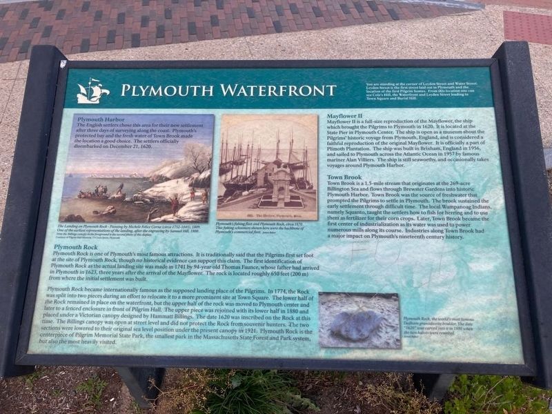 Plymouth Waterfront Marker image. Click for full size.